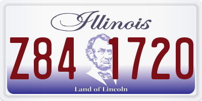 IL license plate Z841720