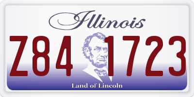 IL license plate Z841723