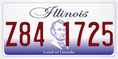 IL license plate Z841725
