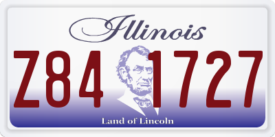 IL license plate Z841727