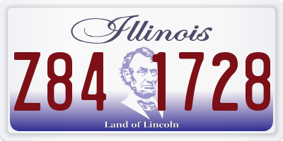 IL license plate Z841728