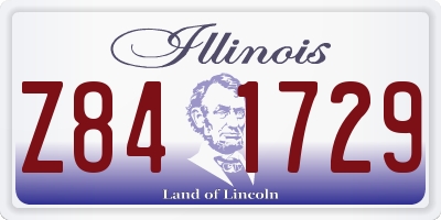 IL license plate Z841729