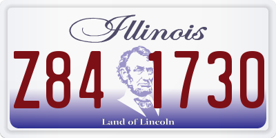 IL license plate Z841730