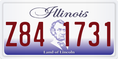 IL license plate Z841731