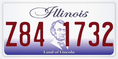 IL license plate Z841732