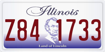 IL license plate Z841733