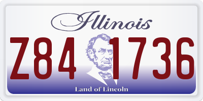 IL license plate Z841736