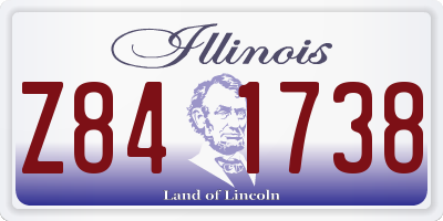 IL license plate Z841738