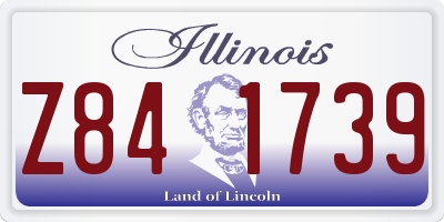 IL license plate Z841739