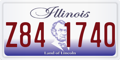 IL license plate Z841740