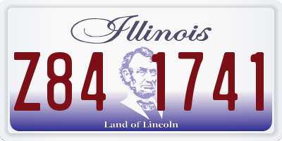 IL license plate Z841741