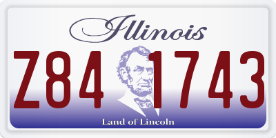 IL license plate Z841743