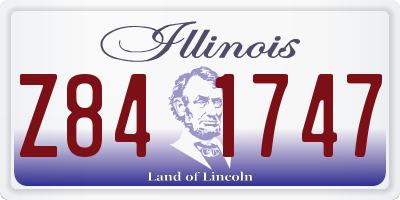 IL license plate Z841747