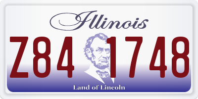 IL license plate Z841748