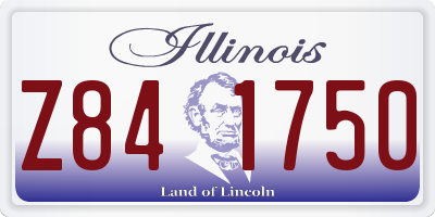 IL license plate Z841750
