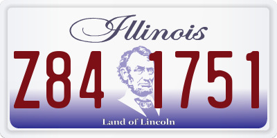 IL license plate Z841751