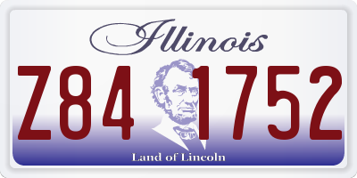 IL license plate Z841752