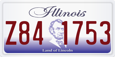 IL license plate Z841753