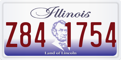 IL license plate Z841754