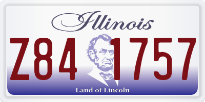 IL license plate Z841757