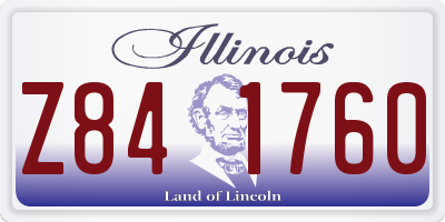 IL license plate Z841760