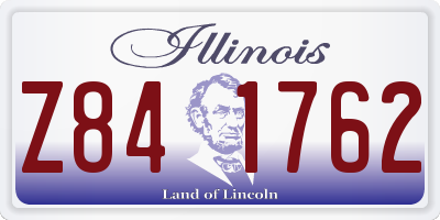 IL license plate Z841762
