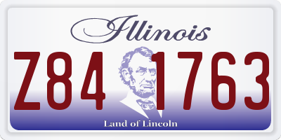 IL license plate Z841763