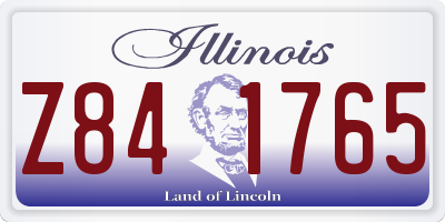 IL license plate Z841765