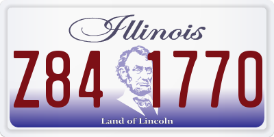 IL license plate Z841770