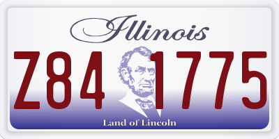 IL license plate Z841775