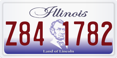 IL license plate Z841782