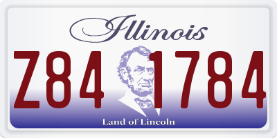 IL license plate Z841784