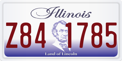 IL license plate Z841785