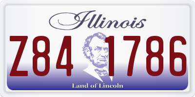 IL license plate Z841786