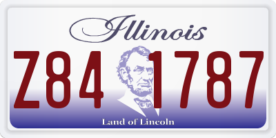 IL license plate Z841787