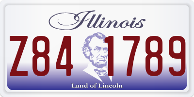 IL license plate Z841789
