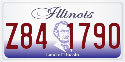 IL license plate Z841790