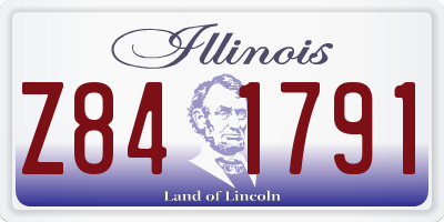 IL license plate Z841791