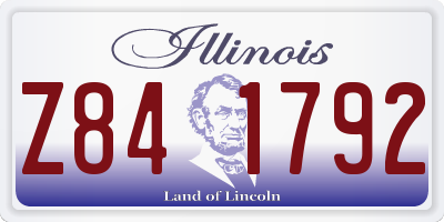 IL license plate Z841792