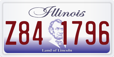 IL license plate Z841796