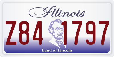 IL license plate Z841797