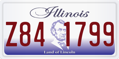 IL license plate Z841799