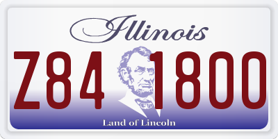 IL license plate Z841800