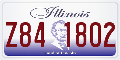 IL license plate Z841802