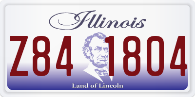 IL license plate Z841804