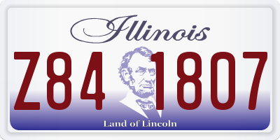IL license plate Z841807