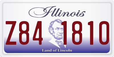 IL license plate Z841810
