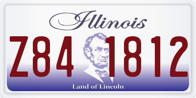 IL license plate Z841812