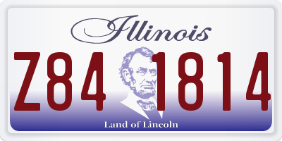 IL license plate Z841814