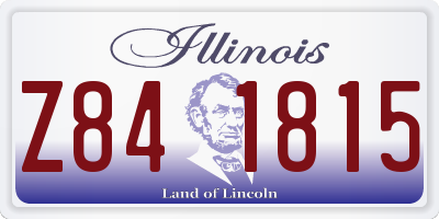 IL license plate Z841815